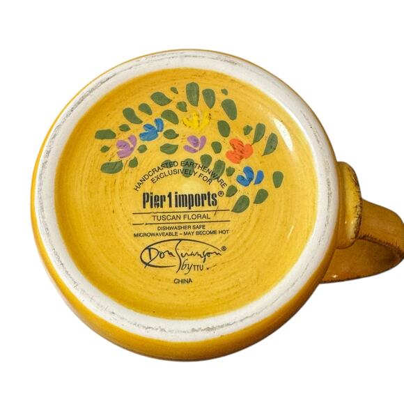 Pier 1 Imports Tuscan Floral Pattern Oversized Mug by Don Swanson by TTU - Picture 6 of 6